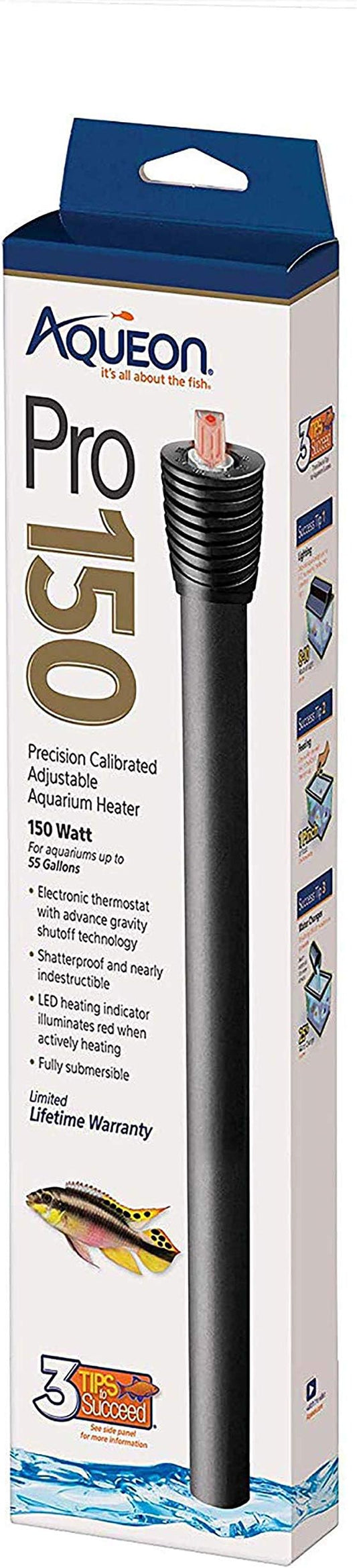 Aqueon Adjustable Pro Aquarium Heater, 50W