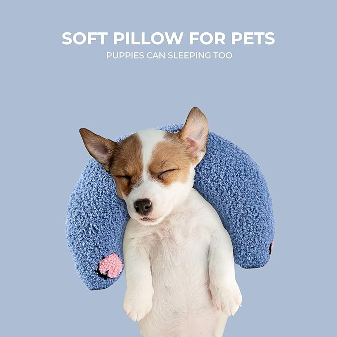 Dog Pillow - Pet Pillow - Dog Pillows - Dog Pillows for Small Dogs - Dog Pillows for Medium Dogs - Cat Calming Pillow - U-Shaped Pillow - Cutated Dog Calming Pillow - Dog Calming Pillow Small