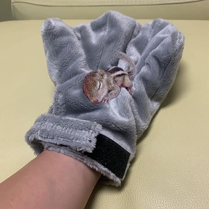 Exotic Nutrition Calming Glove - Comfy Bonding Mitt for Sugar Gliders, Hedgehogs, Rats, Hamsters, & Other Small Pets