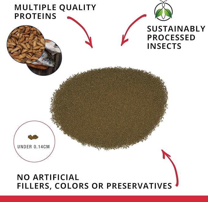 Fluval Bug Bites Fish Food for Shrimp, Granules for Small to Medium Sized Fish, 1.06 oz., A6931, Brown