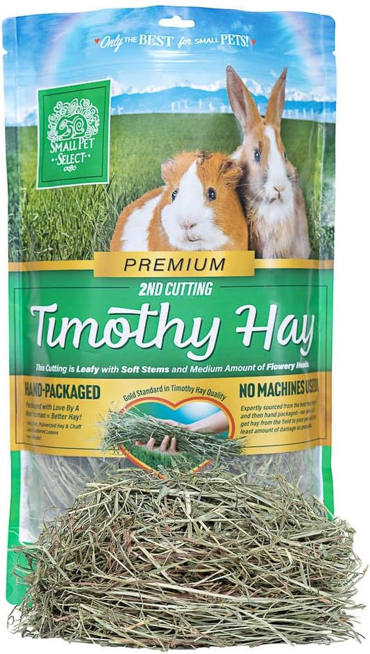 Small Pet Select 2nd Cutting Perfect Blend Timothy Hay Pet Food for Rabbits, Guinea Pigs, Chinchillas and other Small Animals, Premium Natural Hay Grown in The US, 12 OZ