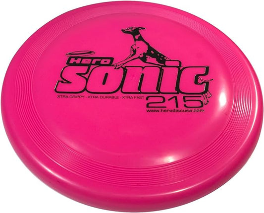 Hero Sonic Xtra 215 Distance Flying Dog Sport Disc - (Pink)