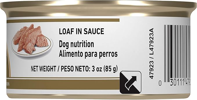 Royal Canin Breed Health Nutrition Pomeranian Adult Loaf in Sauce Canned Dog Food, 3 oz can (24-count)