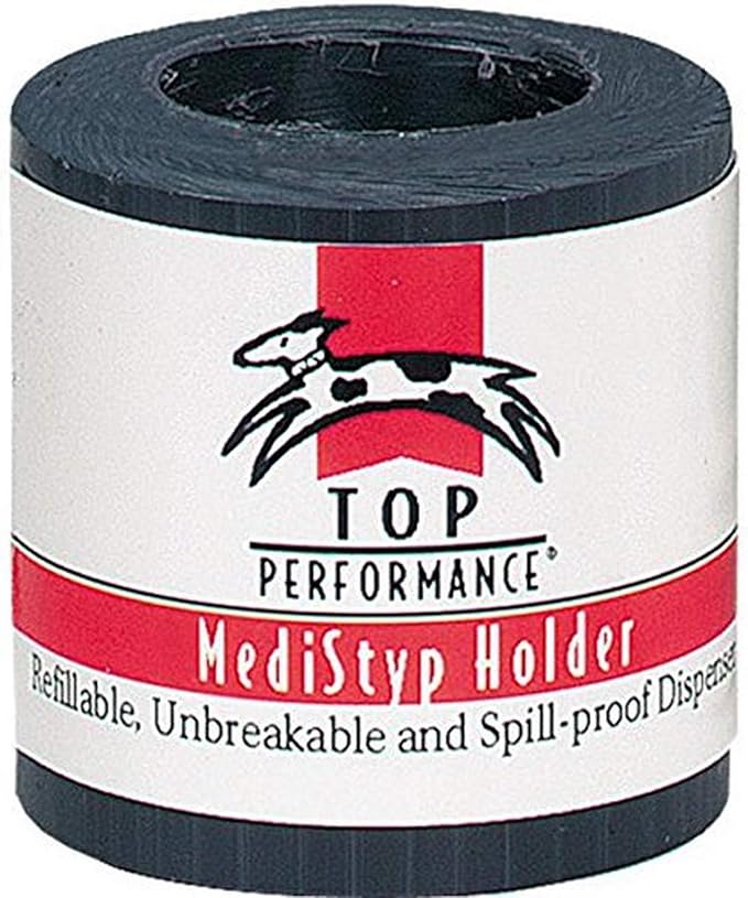 Top Performance MediStyp Holder — Durable Holder for Dispensing Styptic Powder for Dogs and Cats, Black