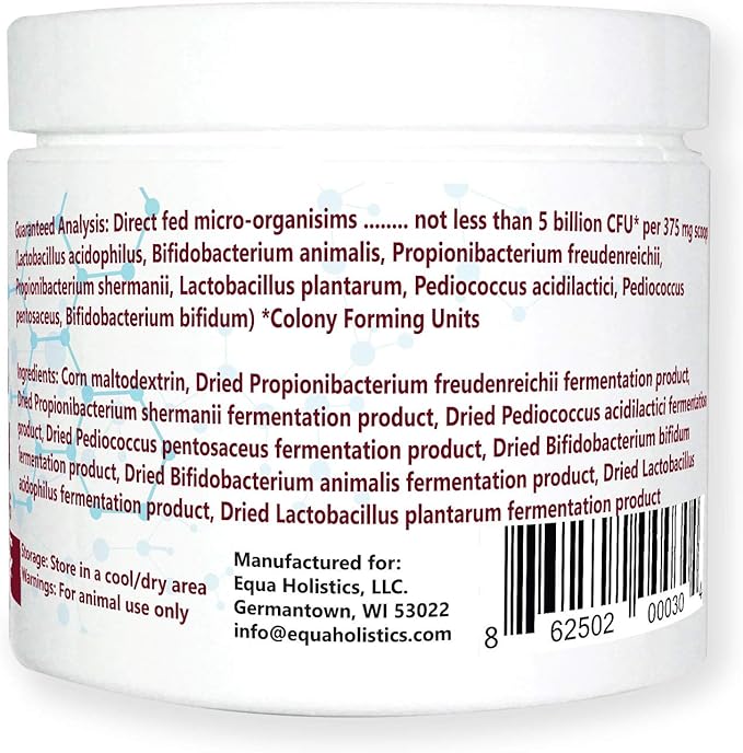 HealthyGut™ Avian Probiotics Dietary Supplement for Parrots, All-Natural Digestive System Formula (120 Servings)