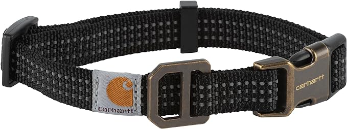 Carhartt Dog Collar Black/Brushed Brass Medium