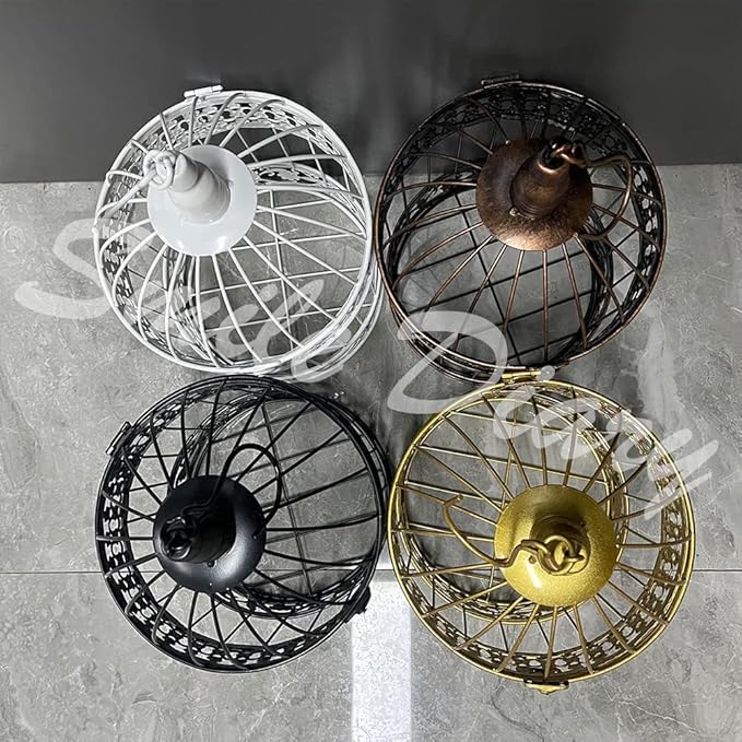 Round Birdcages Vintage Decorative Iron Bird cage Wedding Decor Flower cage Decor Props Hanging Flower Frame Bird cage decorCenterpieces Small Birds Wedding Party Indoor Ourdoor Decoration (Bronze)