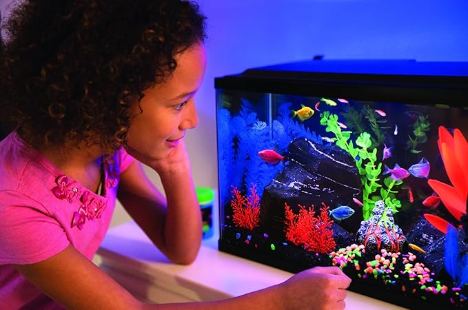 GloFish 20 Gallon Aquarium Kit with LED Lights, Decor Heater and Filter