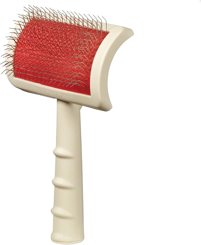 Master Grooming Tools Universal Pet Small Slicker Brush, White