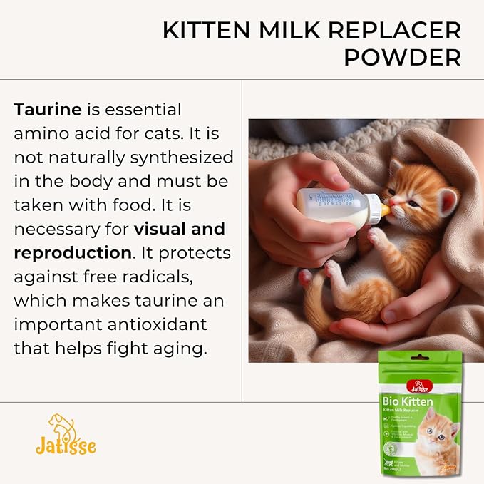 Kitten Milk Replacer Powder Formula with Vitamins, Minerals & Trace Nutrients for Kittens and Mother 7.05 oz.