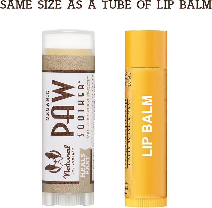 Natural Dog Company Organic Paw Soother Balm Travel Stick for Dogs