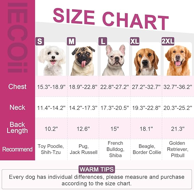 IECOii Surgery Suit for Dogs,Dog Neuter Recovery Suit Male Dog Neuter Suit Cone Alternative,Anti Licking Wounds Doggie Onesies for Large Dogs,Dog Surgical Clothes Post-Operative Vest,XXL-Rosered