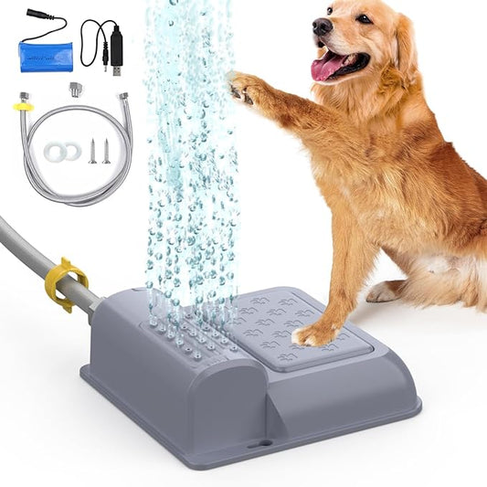 Outdoor Dog Water Fountain Step On Dog Water Sprinkler Paw Activated Dog Drinking Waterer