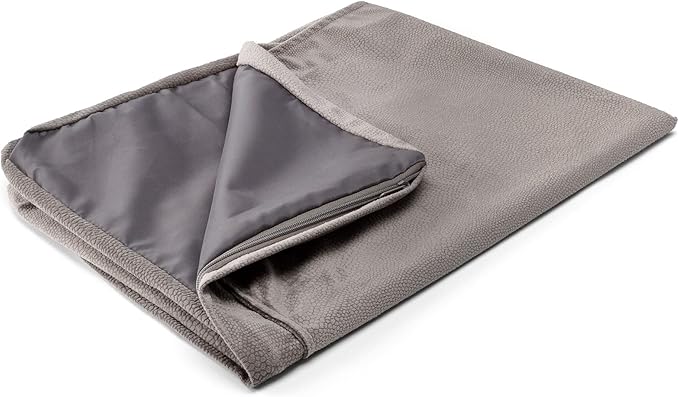 Best Friends by Sheri Dog Bed Cover Replacement for Nap Mat Dog Bed, Microfiber Ilan, Grey, 27" x 36"