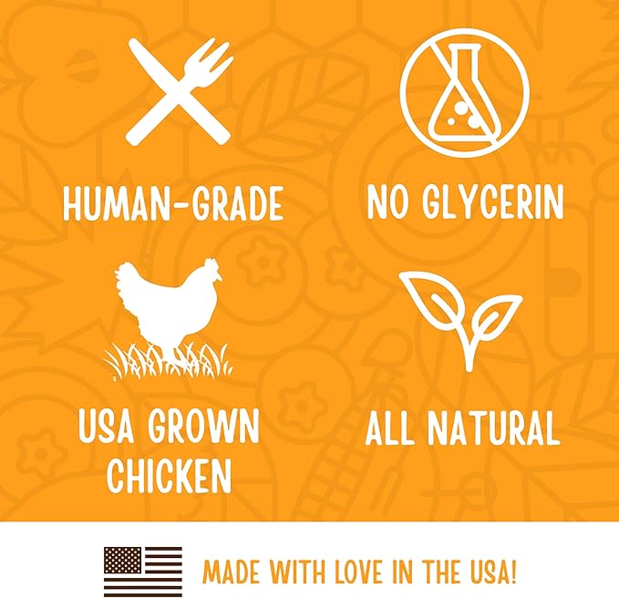 Full Moon All Natural Human Grade Dog Treats, Essential Chicken Savory Bites, 16 Ounce (Pack of 2)