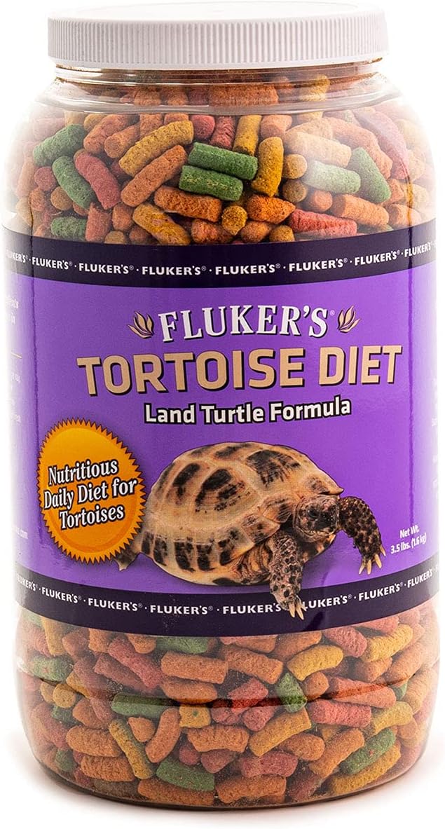 Fluker's Tortoise Diet, Large Pellet Food - Land Turtle Formula, 3.5lbs