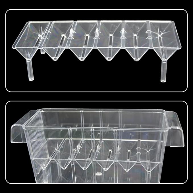 PENCK Fish Breeding Box for Aquarium, Acrylic Plastic Breeder Box for Fish Tank, Baby Snails Fishes Shrimp Clownfish Nursery Container, Fish Hatchery Incubator with Suction Cups