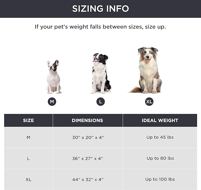 Bedsure Waterproof Large Dog Bed - 4 inch Thicken Up to 80lbs Large Dog Bed with Washable Cover, Pet Bed Mat Pillows, Taupe