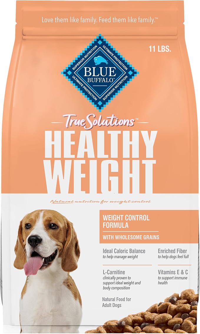 Blue Buffalo True Solutions Healthy Weight Natural Dry Food for Adult Dogs, Chicken, 11-lb. Bag