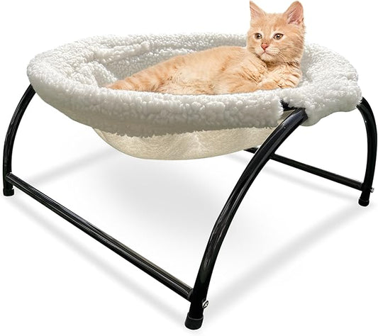 Elevated Cat Hammock Bed - Cozy Cat Hammocks for Large Cats, Versatile Cat Bed Hammock for Cats or Dogs, Extra Large Cat Hammock for Indoor Cats or Dogs, Raised Pet Hammock Cat Chair for Indoor Cats