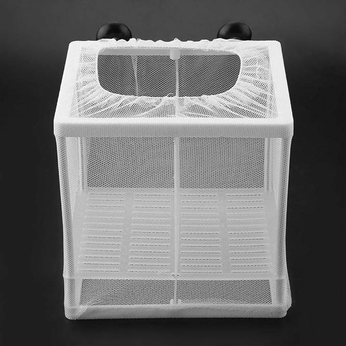 Fish Incubator Mesh Box Fish Isolation Box Aquarium Fish Breeding Box Fish Breeder Net Fry Hatchery Incubator Aquarium Divider Mesh with Suction Cup Isolation Board