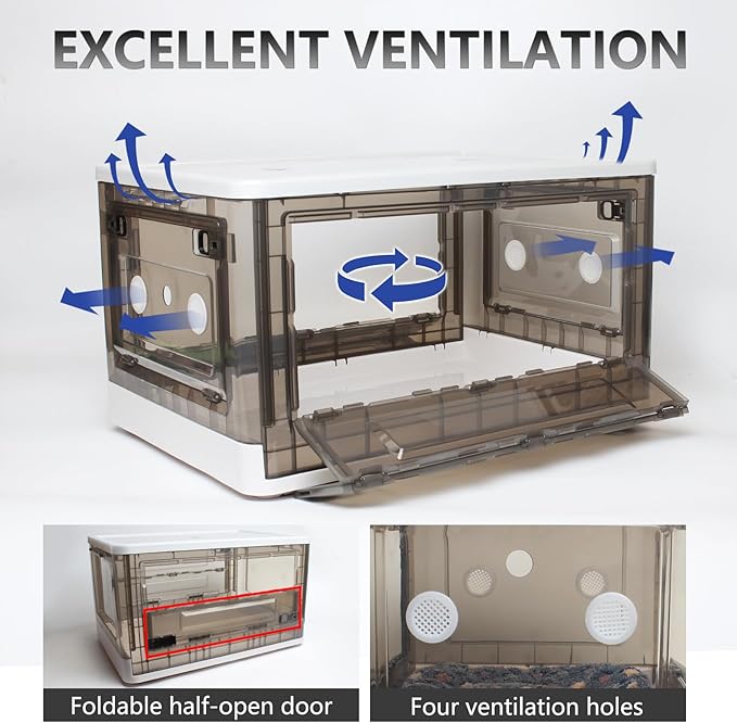 Incubator for Puppies,Kitten Incubator with Heating,Puppy Incubator for Dogs, Incubator for Newborn Puppies and Kittens，Small Mammal Incubator (85L)