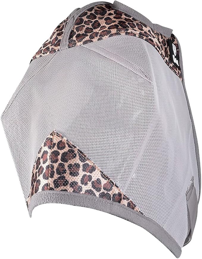 Cashel Crusader Designer Horse Fly Mask, Leopard, Yearling