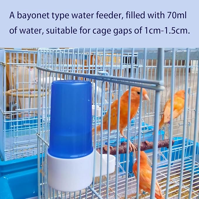 3 PCS Automatic Bird Feeder Bird Cage Water Dispenser Bird Water Feeder Bird Cage Waterer Feeder Bird Accessory Drinker