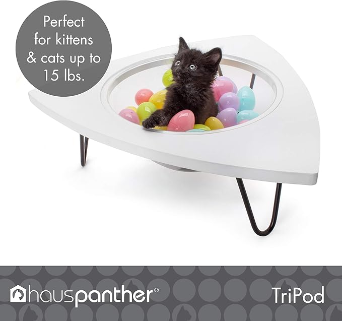 Hauspanther Tripod - Cat Lounge Pod, White