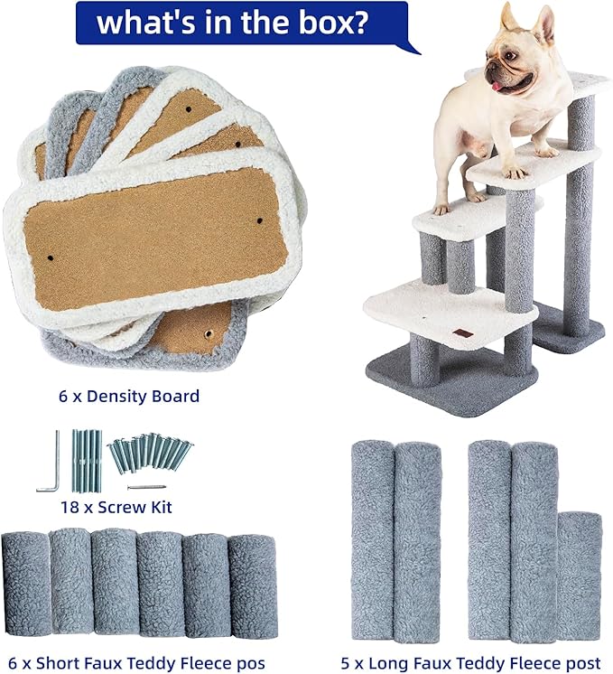 Pet Stairs for Small Dogs - Pet Steps for High Beds and Couch,High-Strength Boards for Indoor Small Cats Kittens Dogs Climbing Playing, 3 Combination Options