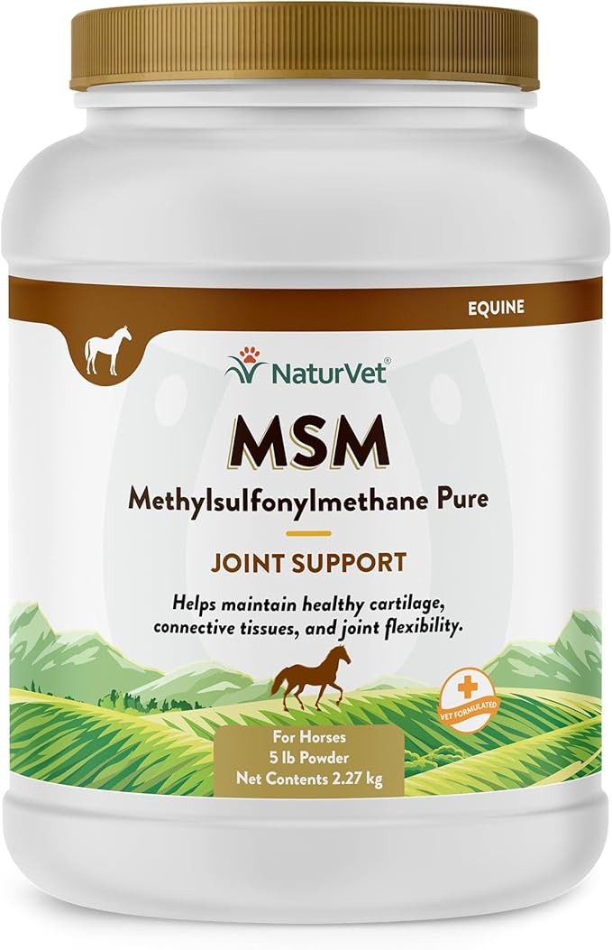 NaturVet MSM Pure Powder (Jar) 5 lbs. (1 Pack)