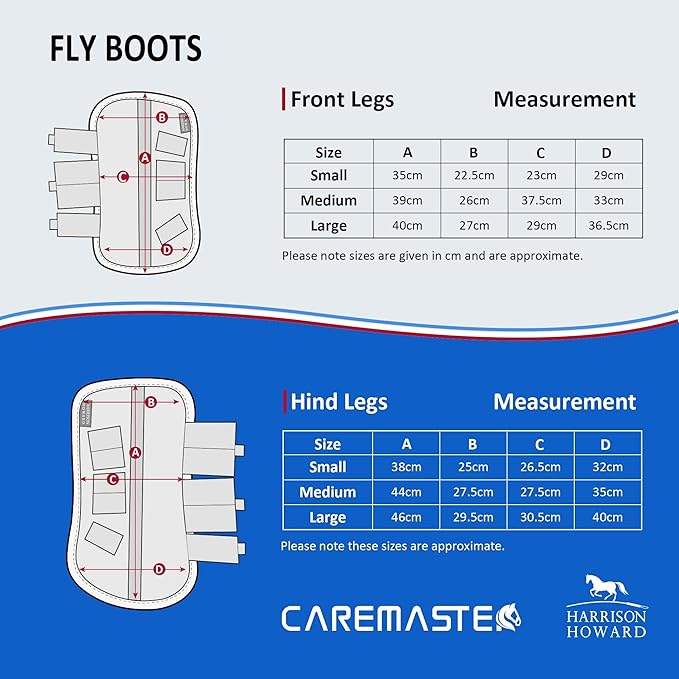 Harrison Howard Horse Fly Boots Leg Guards Fly Boots Protection Set of 4 Magenta Large Full Size