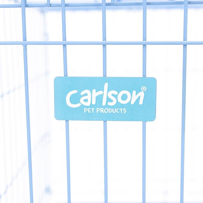 Carlson Blue Secure and Compact Single Door Metal Dog Crate, Small