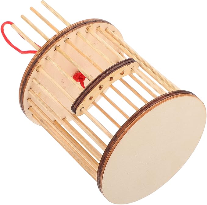 Wooden House Circular Grasshopper Cage Habitat Cricket Box Critter Breeding Cages Hanging Insert Cage for Grasshopper Crickets Small Pets