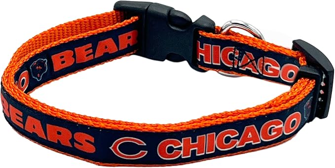 New & Improved Pets First NFL Chicago Bears Licensed PET Collar, Large - Heavy-Duty, Strong, and Durable New Dog Collar. Available in 32 Football Teams and 4 Sizes