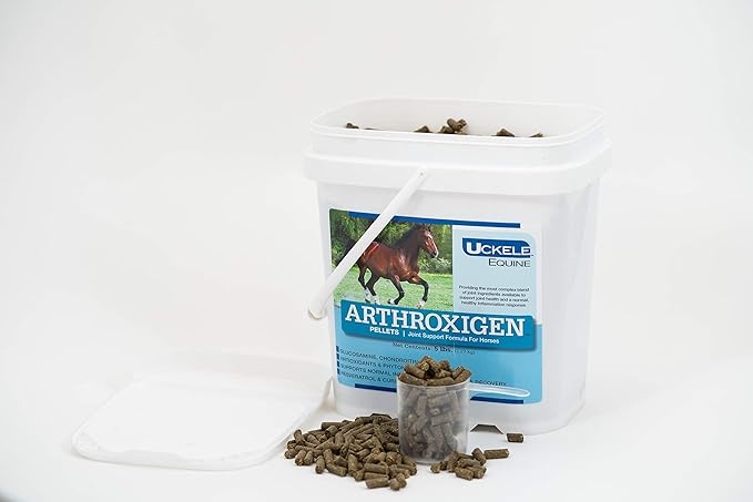 Uckele Arthroxigen Pellets - Joint Supplement Formula for Horses - Eqiune Vitamin & Mineral Supplement - Competition Ready - 5 Pound (lb)