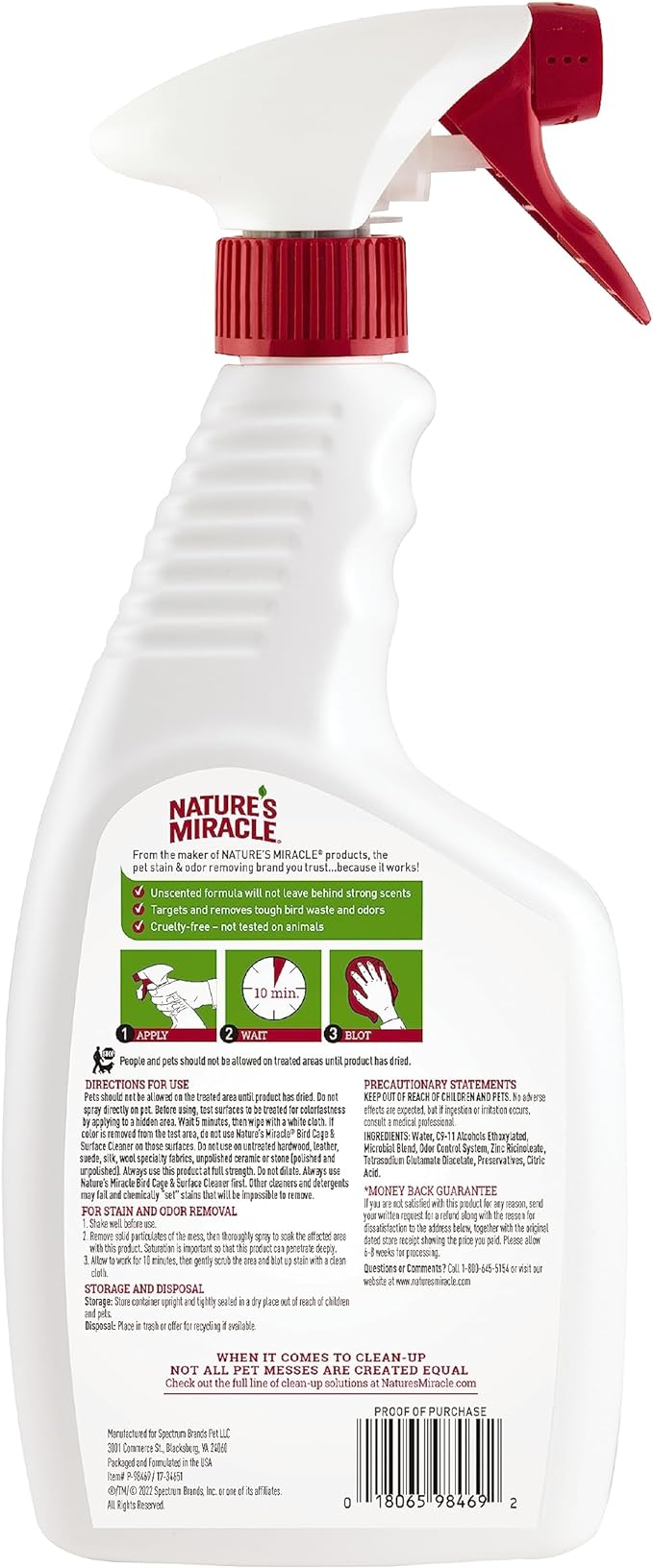 Nature's Miracle Bird Cage & Surface Cleaner