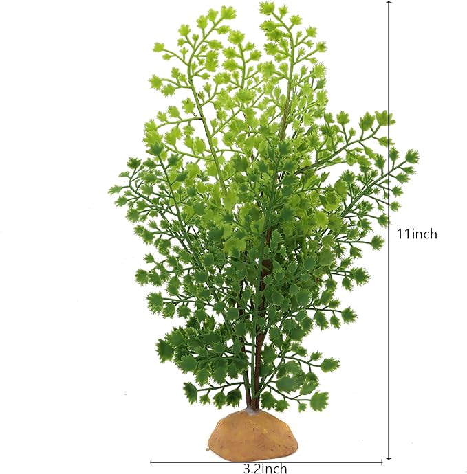Lifelike Reptile Tank Plant Decor - Realistic Artificial Plastic Plant for Terrariums and Pet Enclosures (Style A)