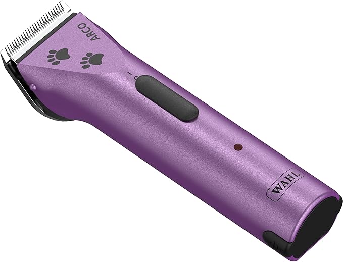 Wahl Professional Animal Arco Pet, Dog, Cat, and Horse Cordless Clipper Kit, Purple (8786-1001)