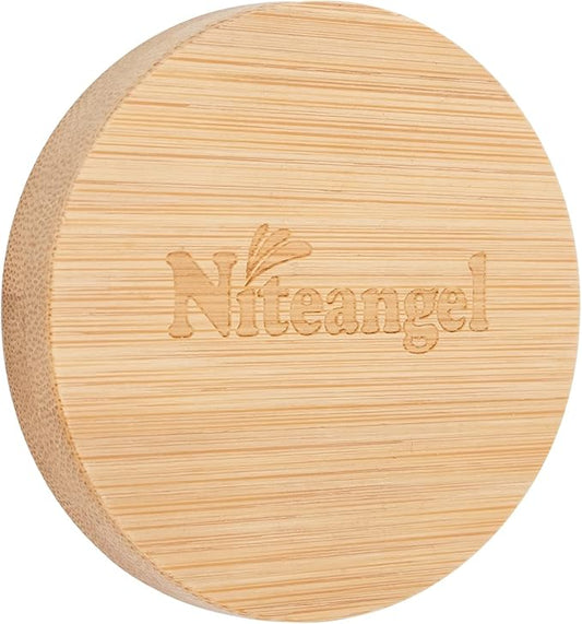 Niteangel Hamster Wheel Accessories - fits for Niteangel Super-Silent Wheel Series | Acrylic Wheel Series | Cloud Wheel Series | Wooden Wheel Series (Bamboo Logo Cover - for Small & Medium)