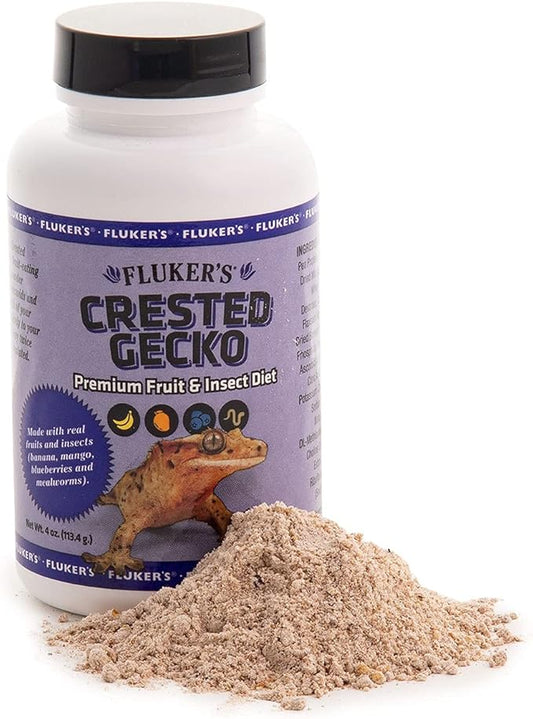 Fluker's Premium Crested Gecko Diet, Fruit & Insect Flavor, 4 oz