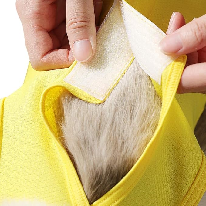 Cat Recovery Suit for Abdominal Wounds or Skin Diseases, Cat Onesie for Cats After Surgery Female Kitten Recovery Suit, Breathable E-Collar Alternative for Cats After Spay Anti Licking Wounds