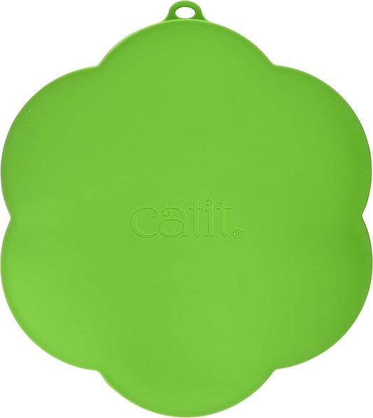 Catit Flower Shape Cat Placemat, Green, diameter 11.8in