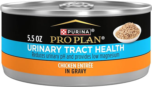 Purina Pro Plan Urinary Tract Health Chicken Entree in Gravy Cat Food - (Pack of 24) 5.5 oz. Cans