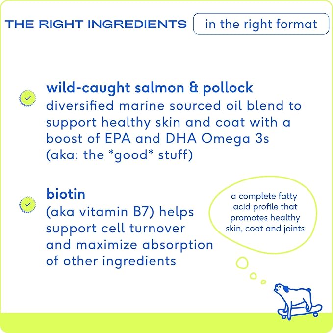 Native Pet Omega 3 Fish Oil Supplements with Omega 3 EPA DHA for Dogs Liquid Pump is Easy to Serve, Supports Itchy Skin + Mobility - Pollock & Salmon Oil for Dogs, The Fish Oil Dogs Love! (16 oz)