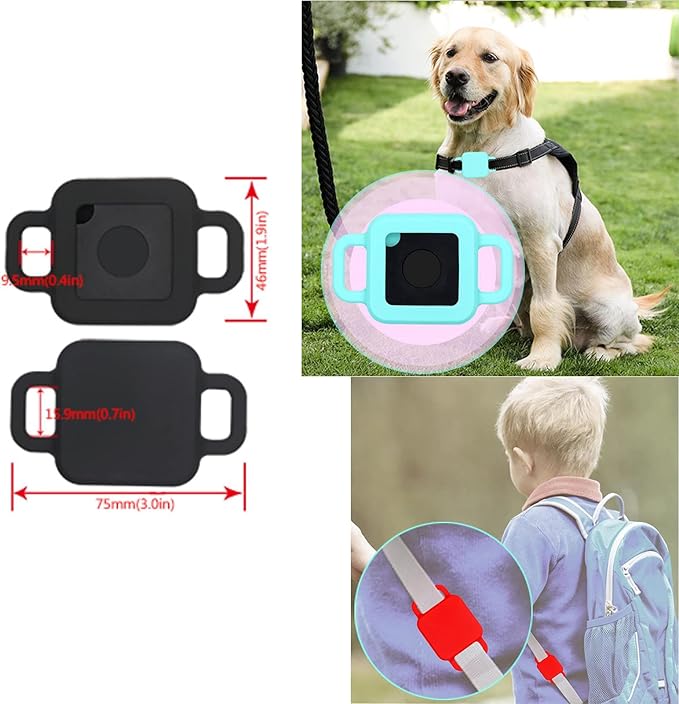 Dog Collar Holder Compatible for Tile Pro (2020 & 2018) Case,Pet Id Tag Case Cover for Tile Pro Tracker,Cat Collar Attachment for Item Finder Location Tracker