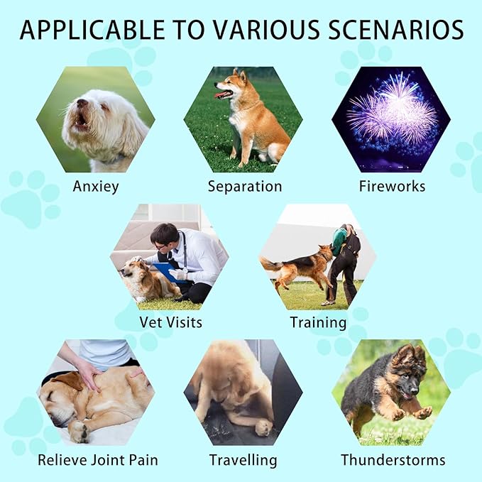 GKD Calming Chews for Dogs, Dog Calming Chews Anxiety Relief, Hemp Calm Dog Calming Treats Care for Puppy-Small-Medium-Large Dogs, Stress Sleep Travel Pain Separation Fireworks Aid