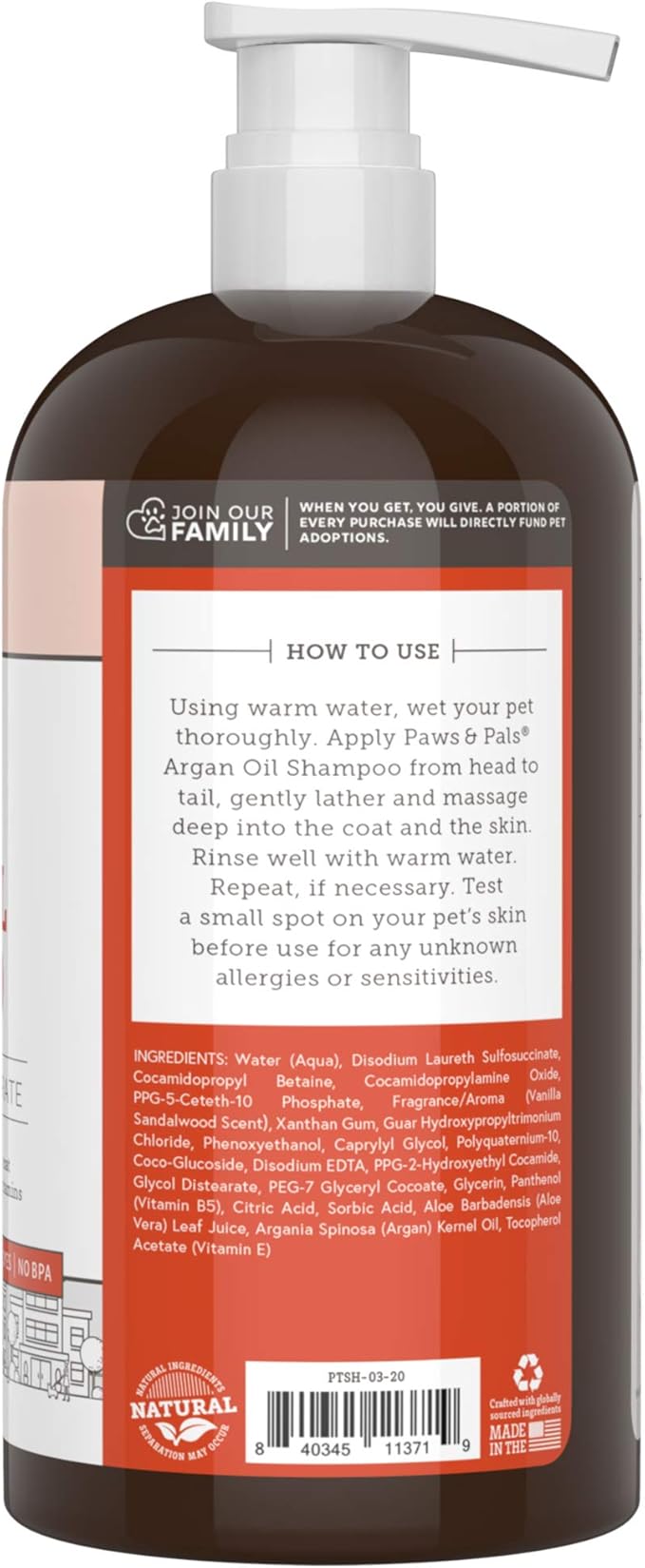 6-in-1 Dog Shampoo and Conditioner for Itchy Skin, Made in USA - 20oz Vet Formula Natural Medicated Best for De-Shedding, Itch Relief, Smelly Odor, Dry Sensitive Skin - Dogs & Cats Argan Oil Pet Wash