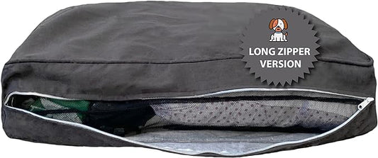 Molly Mutt Medium to Large Dog Bed Cover - I’M A Realist Print - Measures 27”X36”X5’’ - 100% Cotton - Durable - Breathable - Sustainable - Machine Washable Dog Bed Cover (dd45ab)