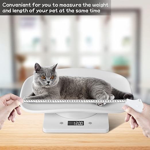 Digital Scale for Pet, Small Pet Scale, Puppy Scales for Weighing, Puppy Whelping Scale, Dog Cat Scale, Portable Newborn Pet Scale for Small Animals, Baby Kittens Weight Scale, Max 33lb11.4 inch